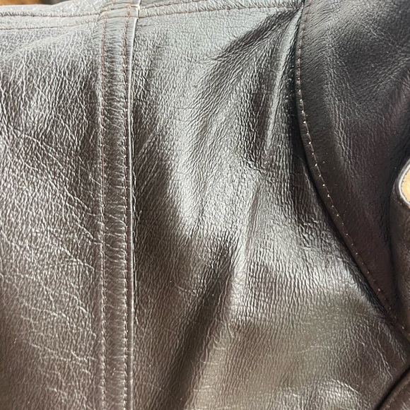 New Chico's Genuine Leather Queen of the Jungle Reversible Jacket - Picture 7 of 8